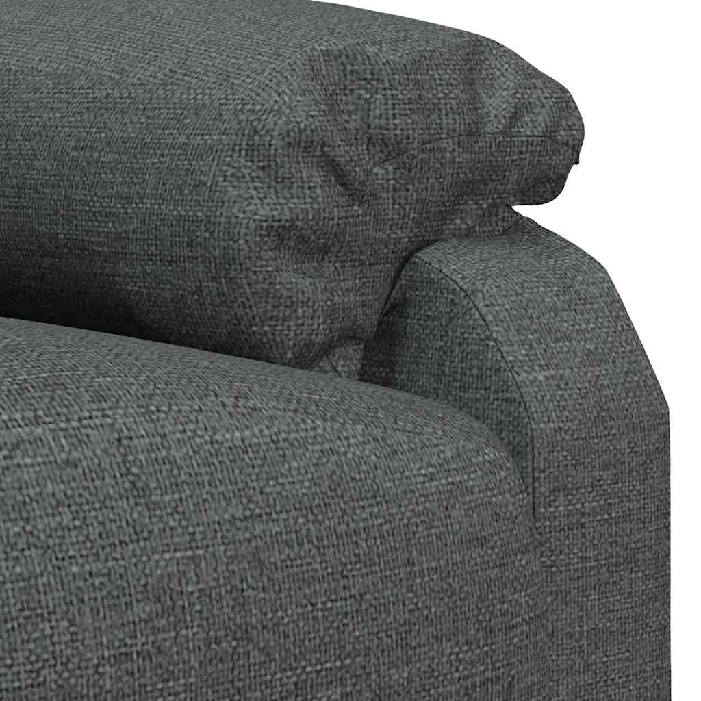 Poltrona Reclinabile in Tessuto Grigio Scuro - homemem39