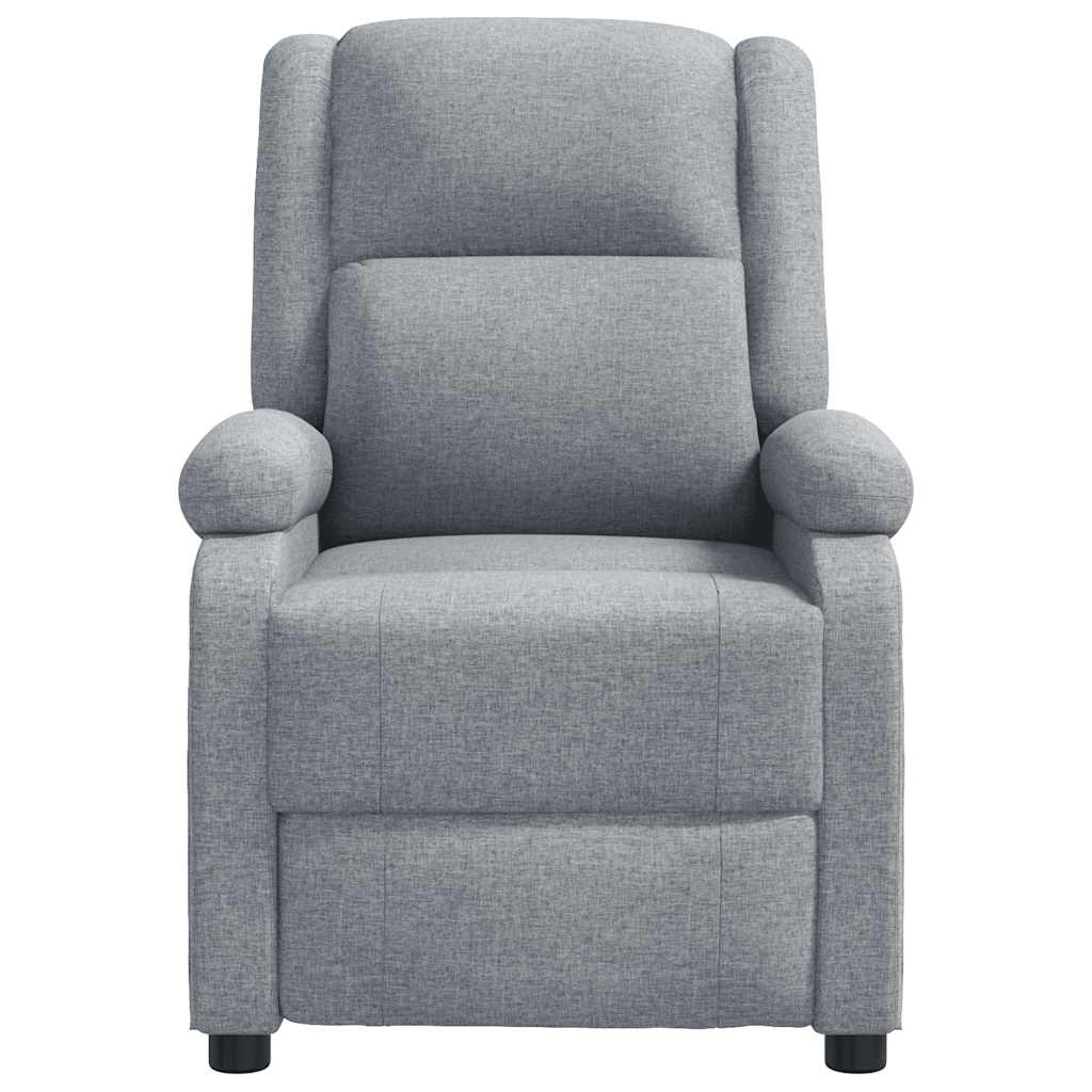 Poltrona Reclinabile in Tessuto Grigio Chiaro - homemem39