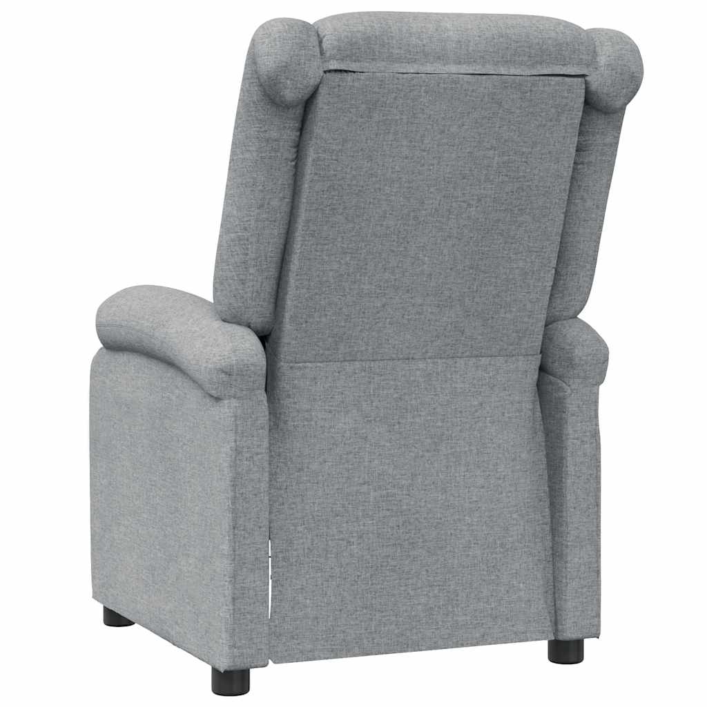 Poltrona Reclinabile in Tessuto Grigio Chiaro - homemem39