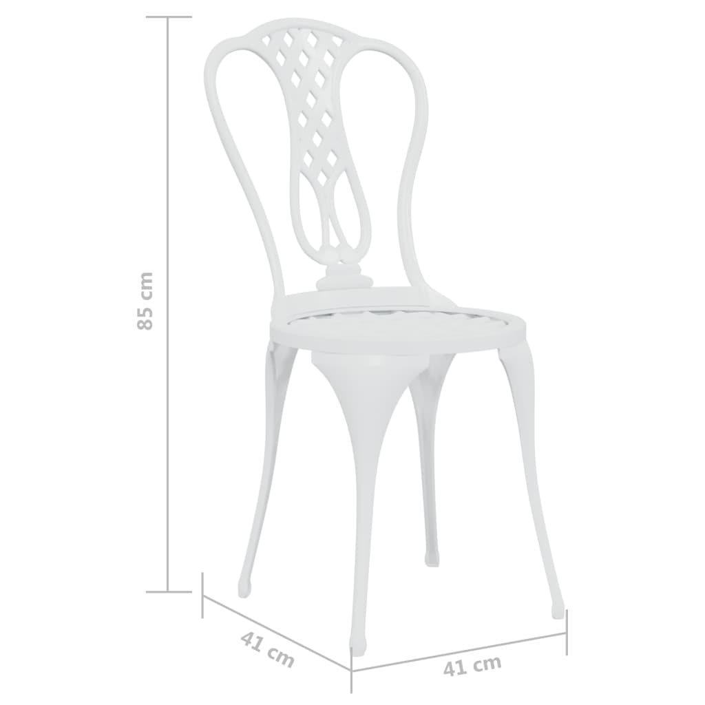Set da Bar 3 pz in Alluminio Pressofuso Bianco