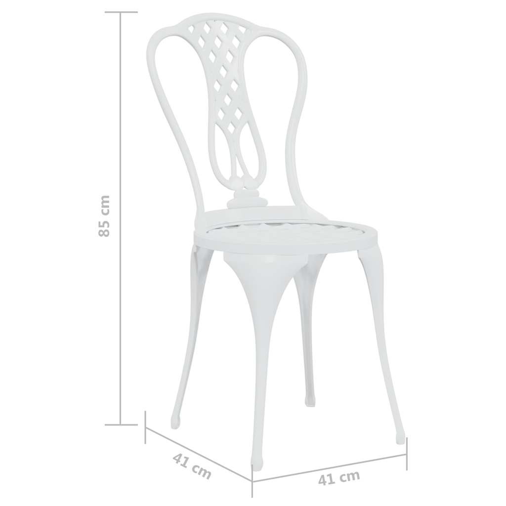 Set da Bar 3 pz in Alluminio Pressofuso Bianco