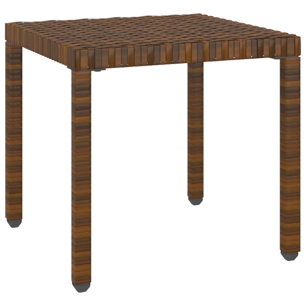 2 pcs Sun Loungers with Brown Polyrattan Table