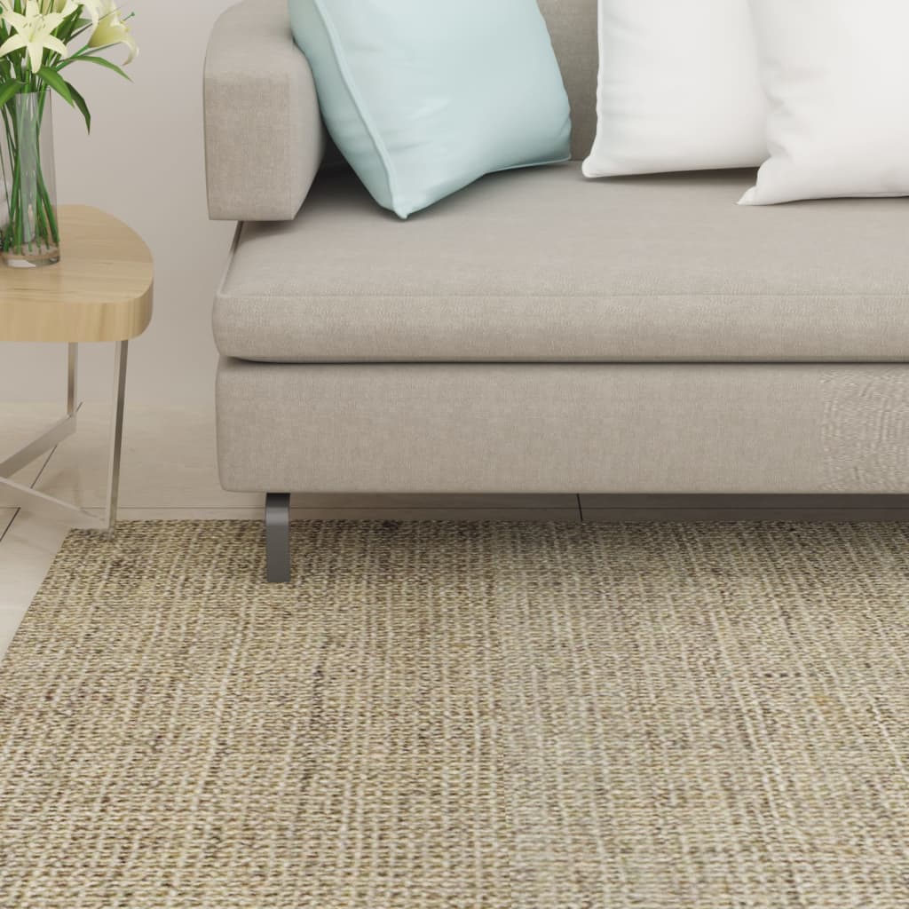 Tappeto in Sisal Naturale 66x350 cm Verde - homemem39