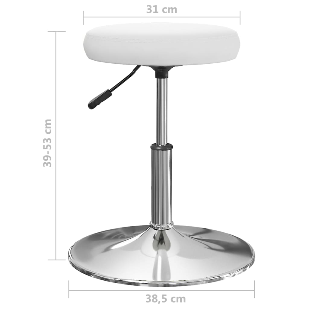 Sedie da Pranzo 4 pz Bianche in Similpelle | homemem39