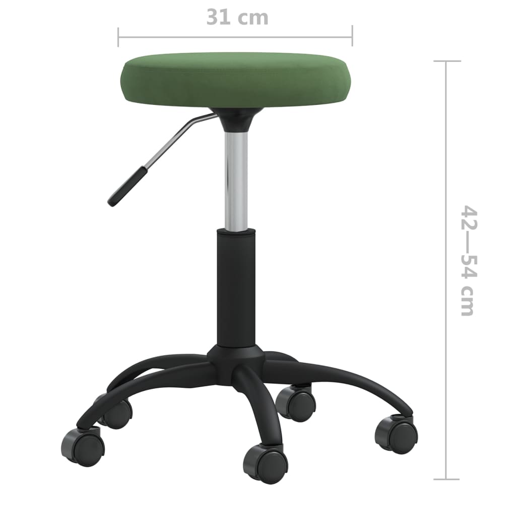 Sedia da Pranzo Verde Scuro in Velluto | homemem39