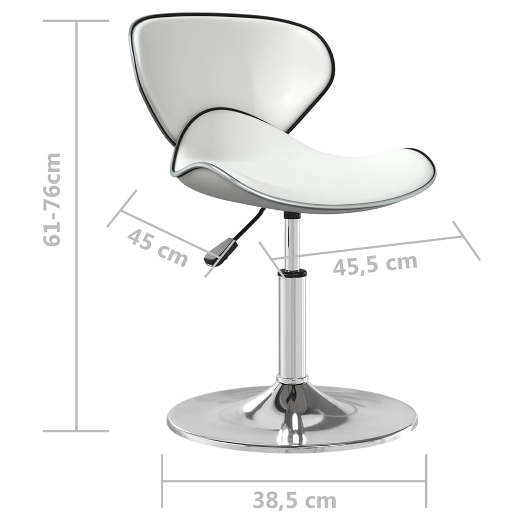 Sedia da Pranzo Bianca in Similpelle | homemem39