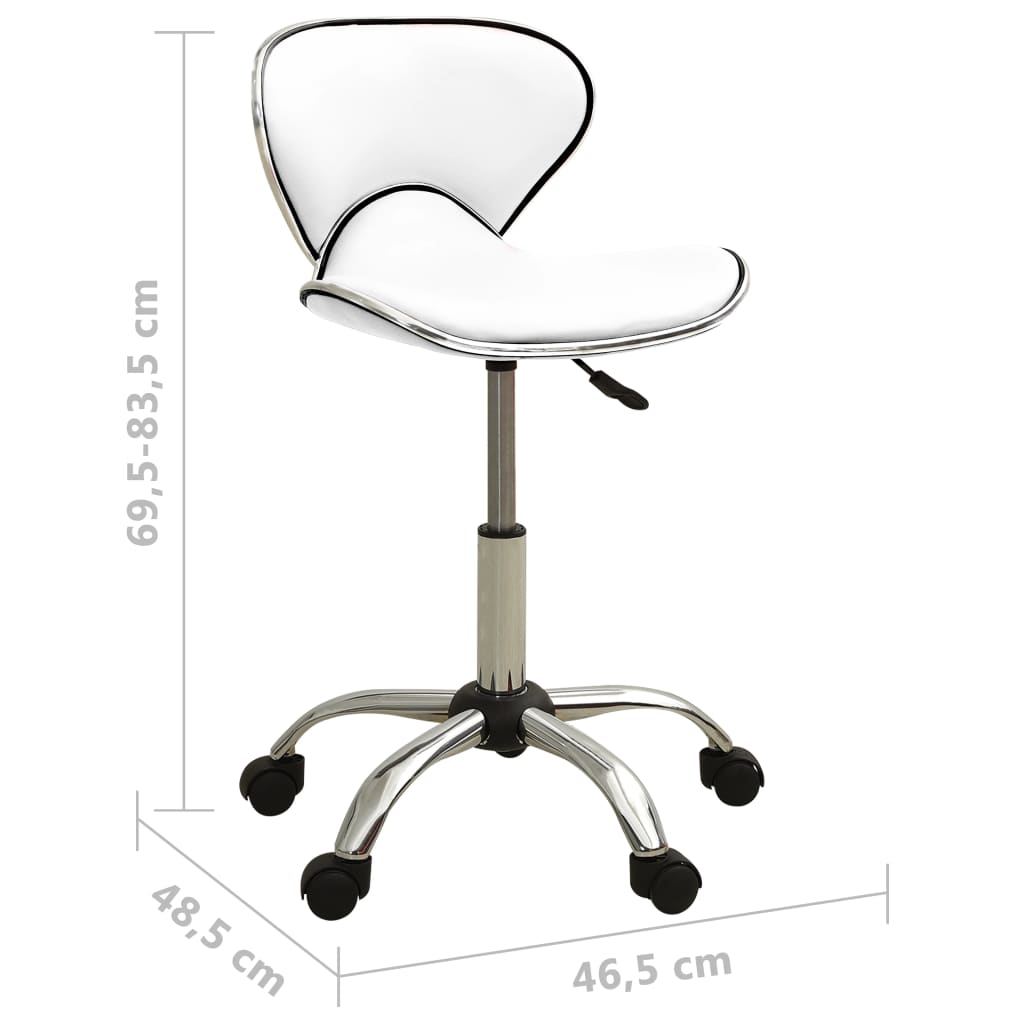 Sedia da Ufficio Bianca in Similpelle | homemem39