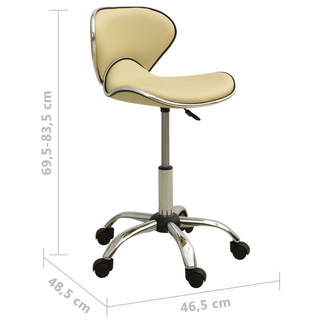 Sedia da Ufficio Crema in Similpelle - homemem39