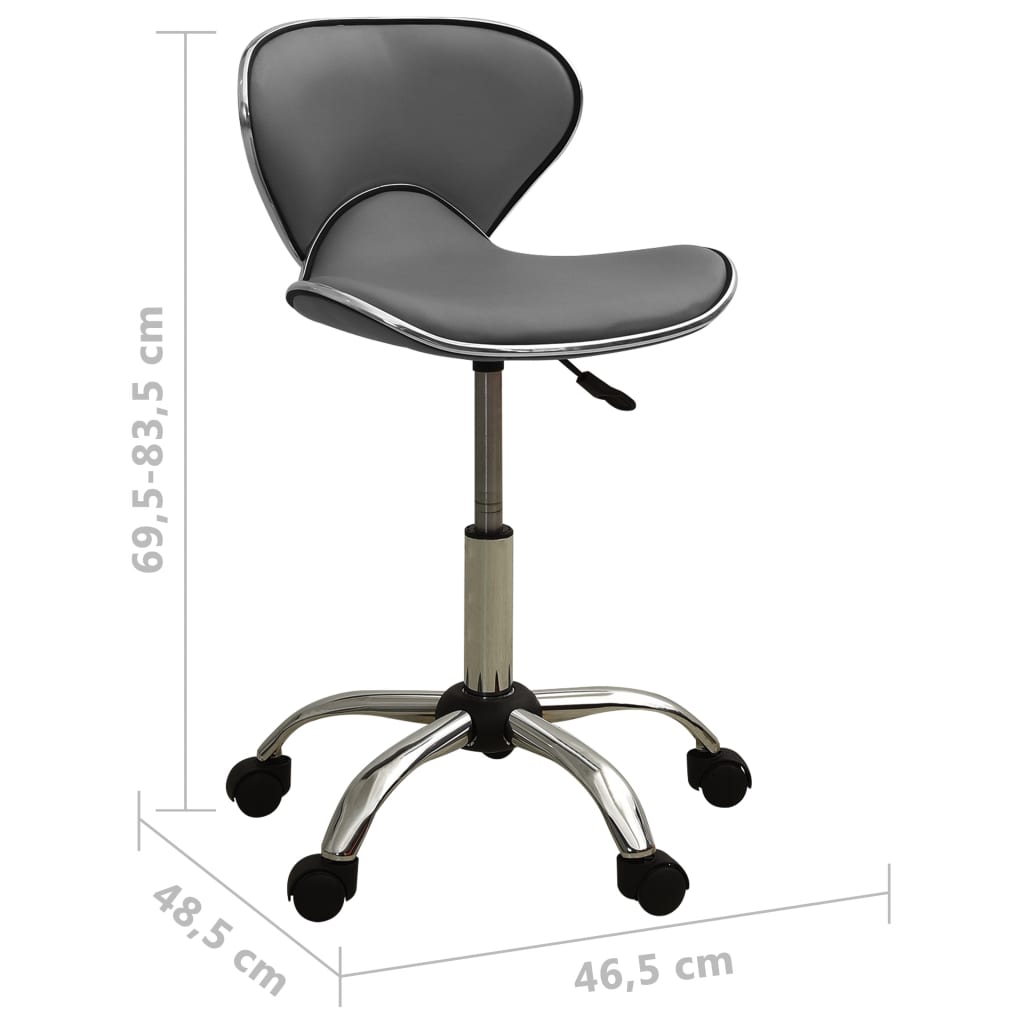 Sedia da Ufficio Grigia in Similpelle | homemem39