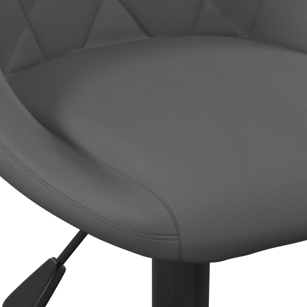 Sedia da Ufficio Grigio Scuro in Velluto - homemem39
