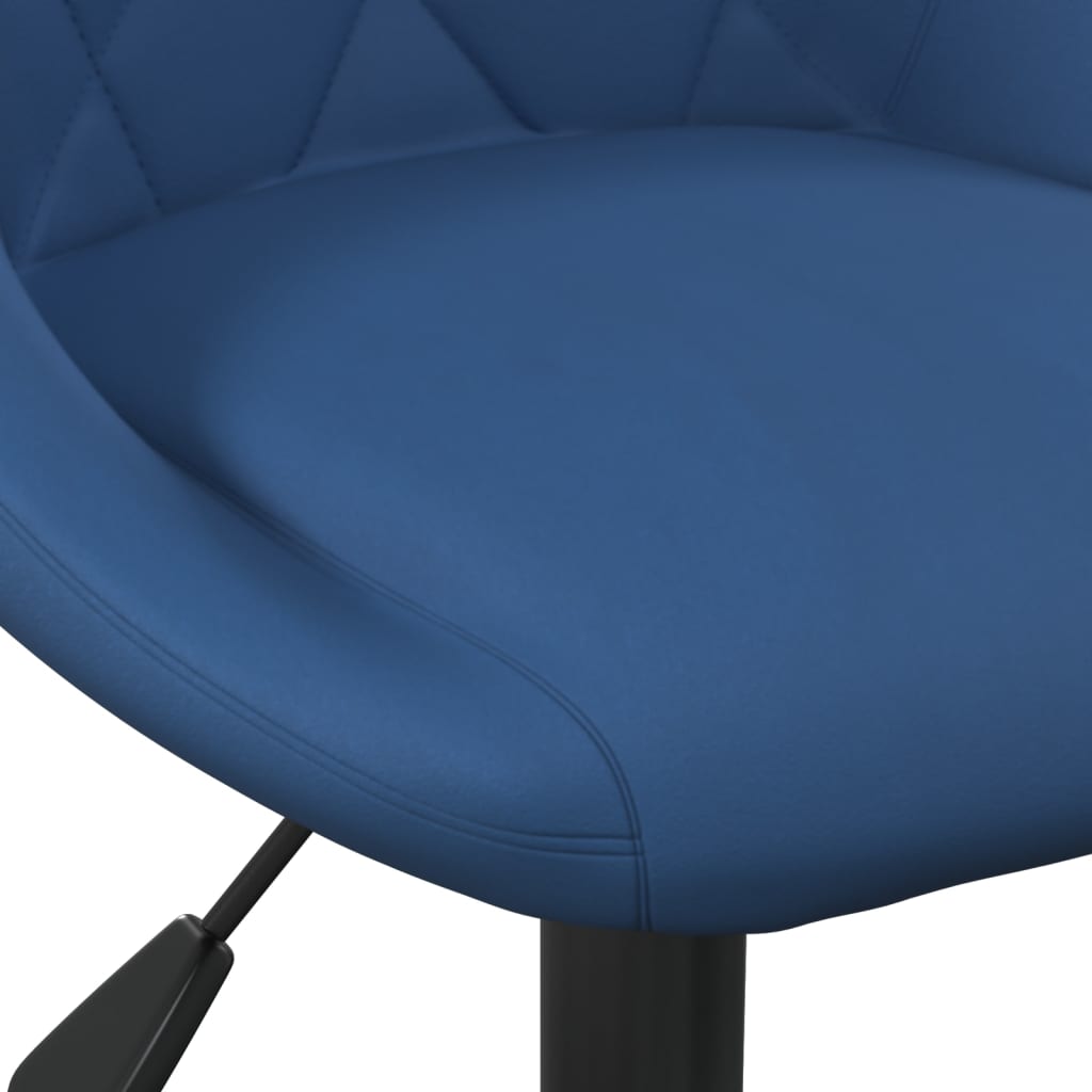 Sedia da Ufficio Blu in Velluto - homemem39
