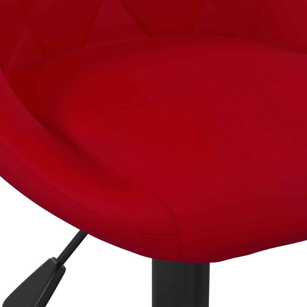 Sedia da Ufficio Rosso Vino in Velluto - homemem39
