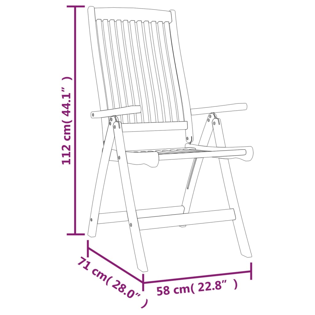 Set da Pranzo per Giardino 7 pz in Legno Massello di Eucalipto | homemem39