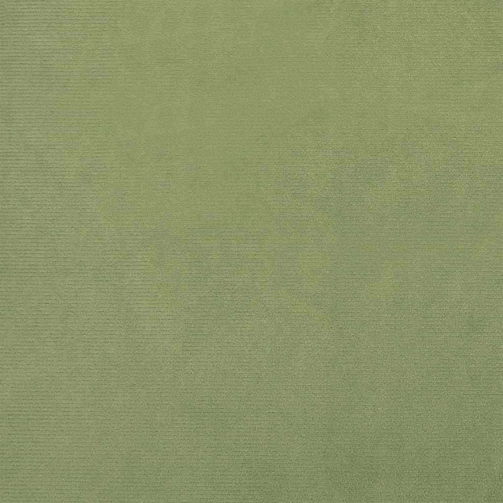 Sgabello Rotondo con Contenitore Verde Senape in Velluto 31 x 37 cm - homemem39