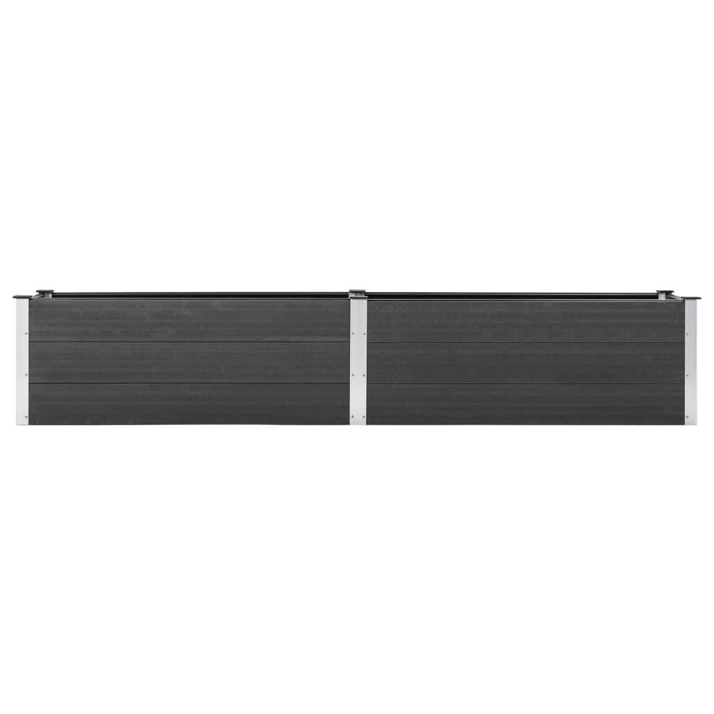Fioriera Rialzata da Giardino 200x50x54 cm in WPC Grigio - homemem39