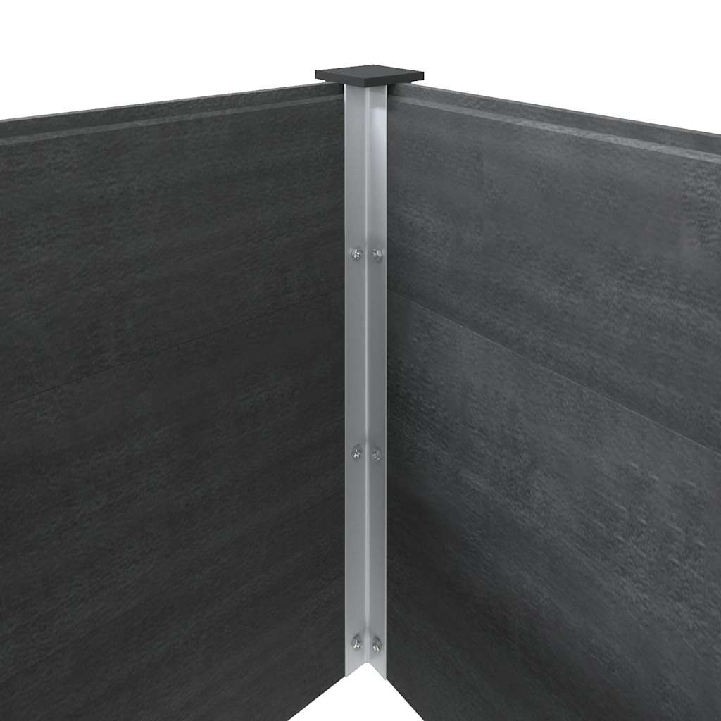 Fioriera Rialzata da Giardino 200x50x54 cm in WPC Grigio - homemem39
