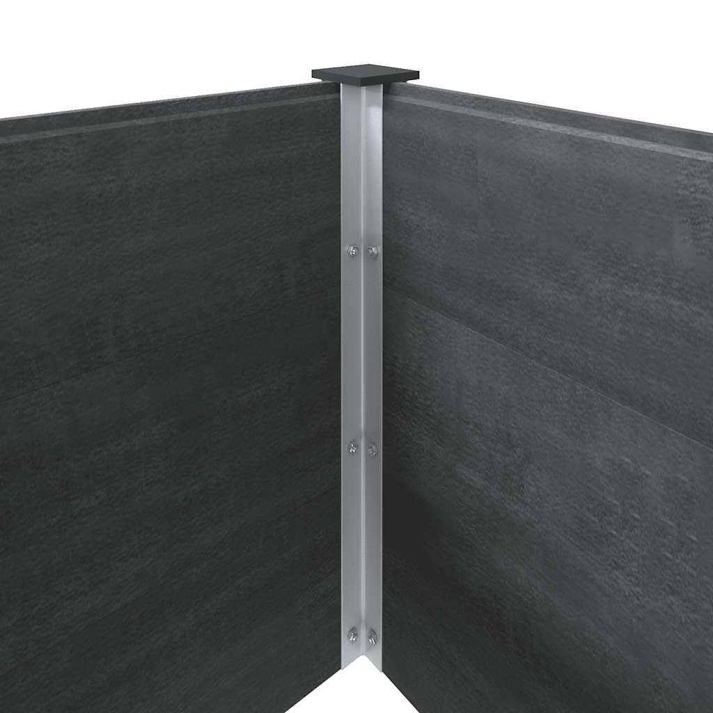 Fioriera Rialzata da Giardino 200x50x91 cm in WPC Grigio | homemem39
