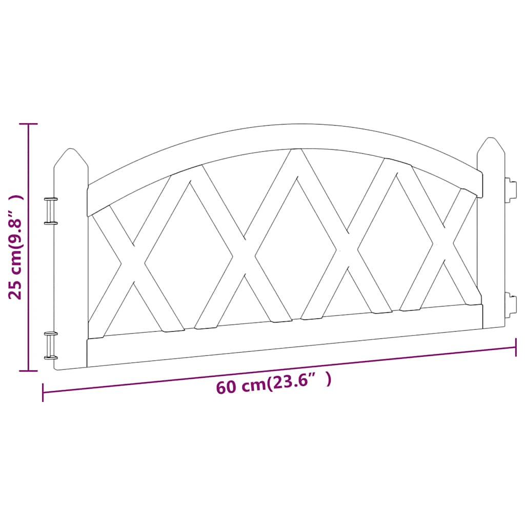 Bordi per Prato 17 pz Rossi 10 m in PP | homemem39
