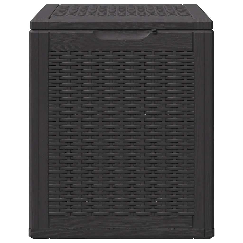 Baule da Giardino 90 L Nero in Rattan PP