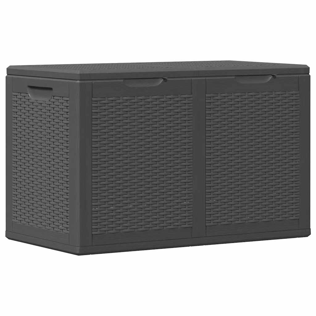 Baule da Giardino 180 L Nero in Rattan PP