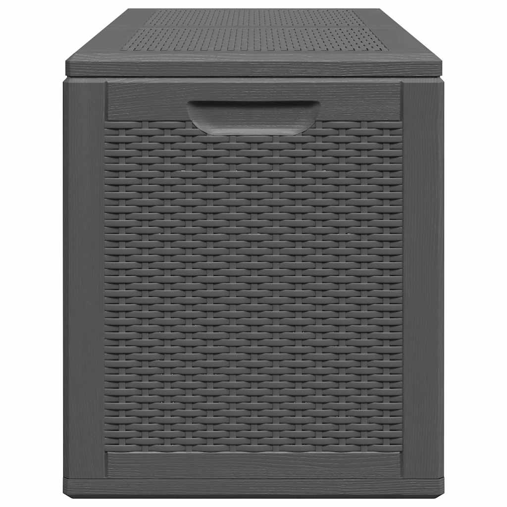 Baule da Giardino 180 L Nero in Rattan PP