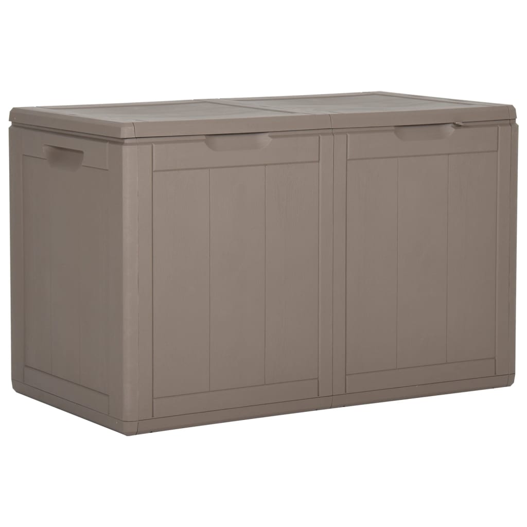 Baule da Giardino 180 L Marrone Aspetto legno in PP