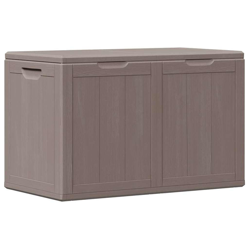 Baule da Giardino 180 L Marrone Aspetto legno in PP
