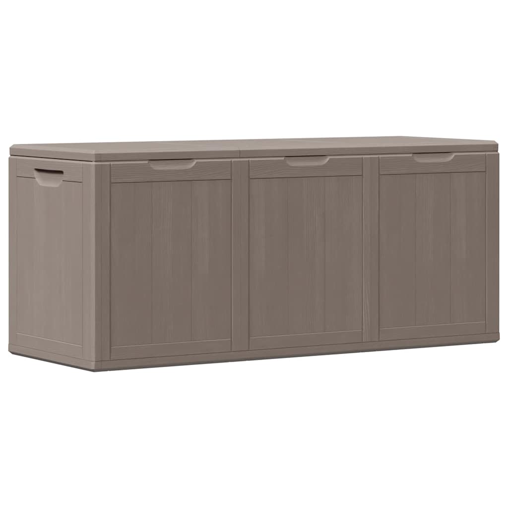 Baule da Giardino 270 L Marrone Aspetto legno in PP