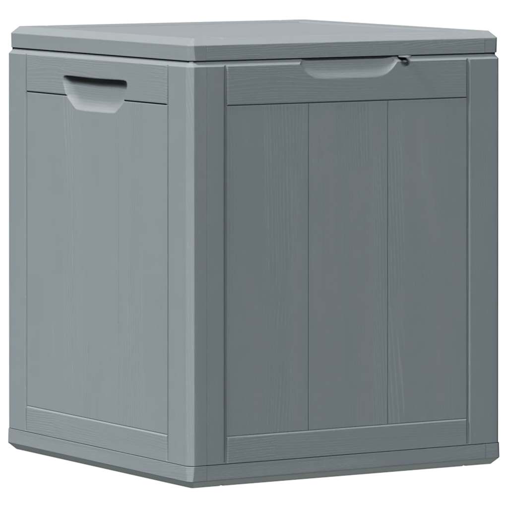 Baule da Giardino 90 L Grigio Aspetto legno in PP