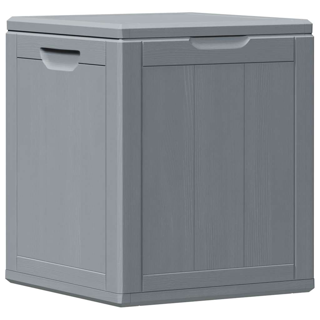 Baule da Giardino 90 L Grigio Aspetto legno in PP