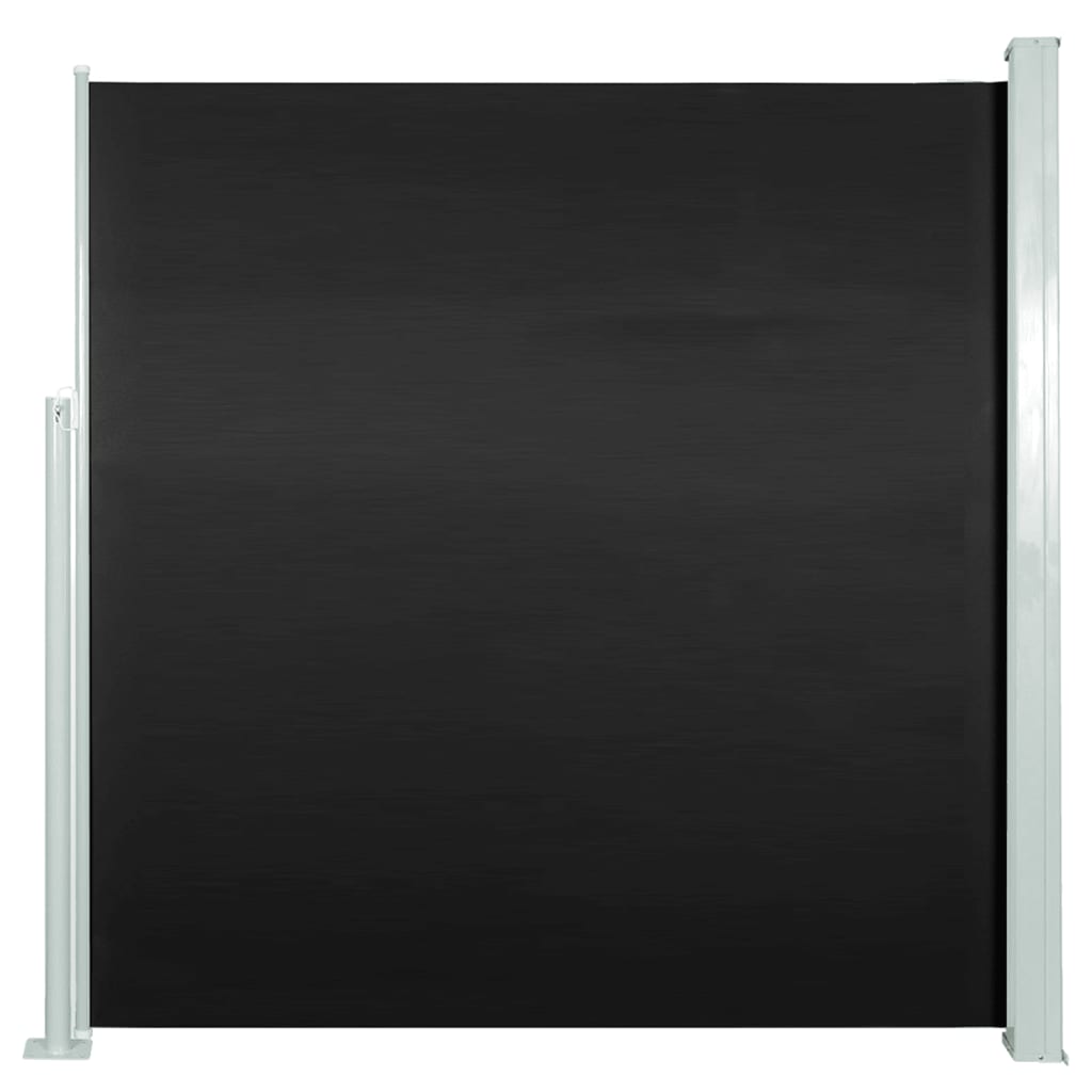 Tenda Laterale Retrattile per Patio 140x300 cm Nera - homemem39