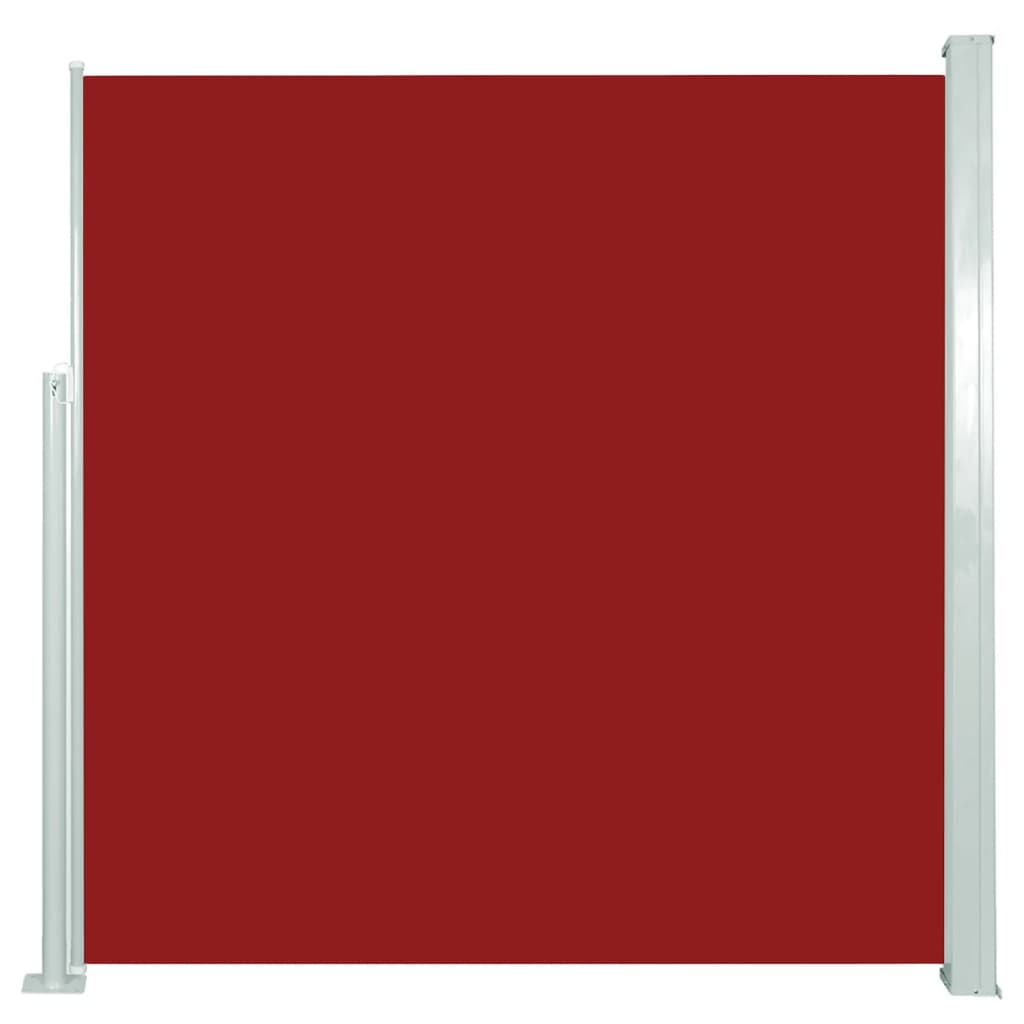 Tenda Laterale Retrattile per Patio 140x300 cm Rossa - homemem39