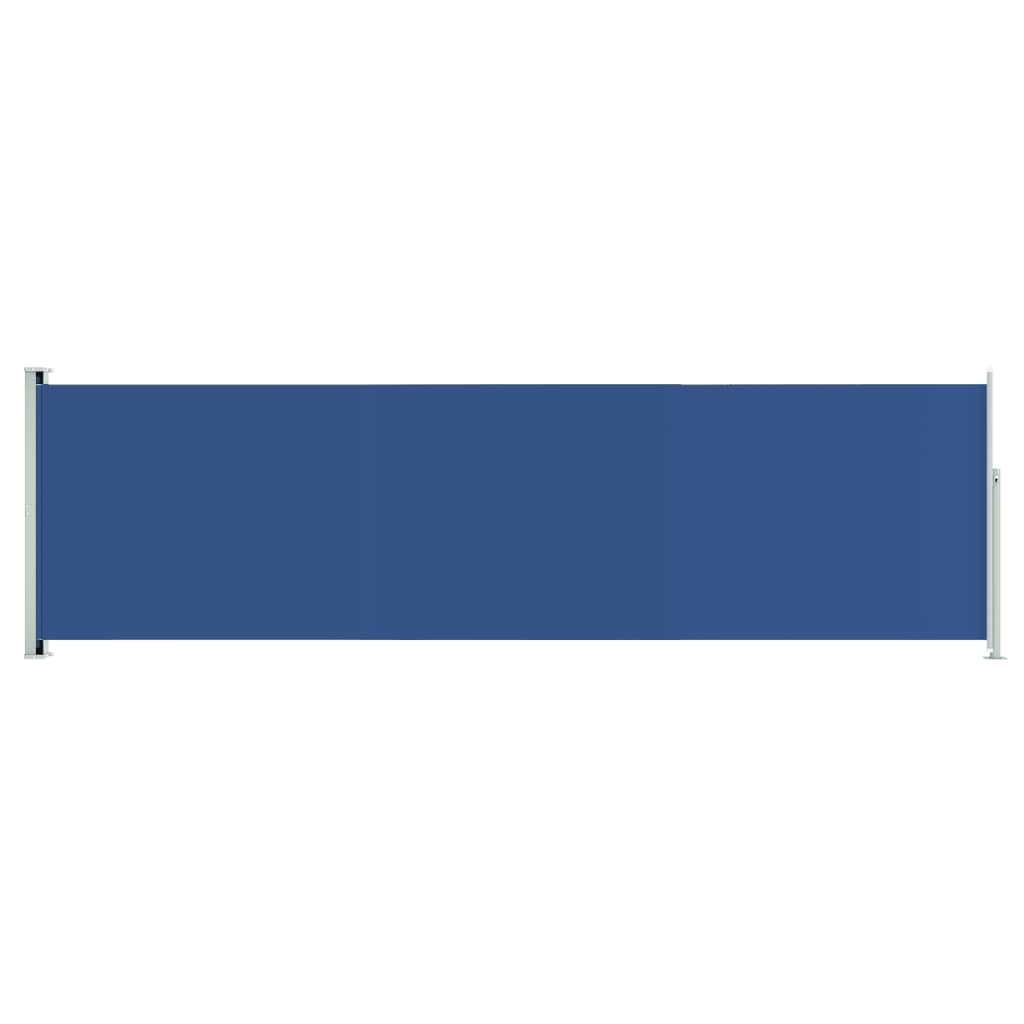 Tenda da Sole Laterale Retrattile per Patio 180x600 cm Blu - homemem39