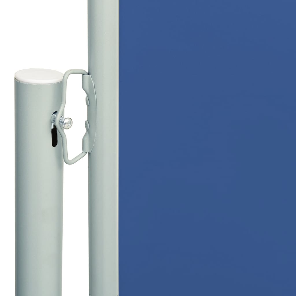 Tenda da Sole Laterale Retrattile per Patio 180x600 cm Blu - homemem39