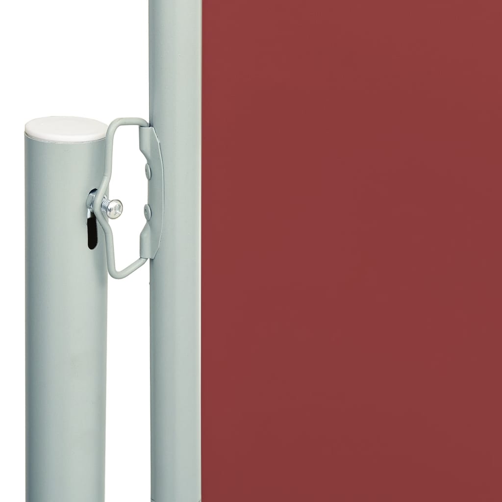 Tenda da Sole Laterale Retrattile per Patio 180x600 cm Rossa - homemem39