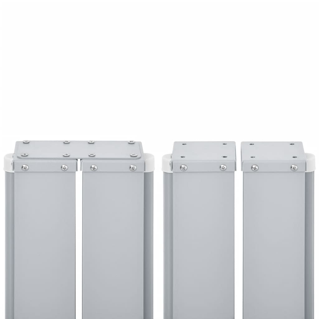 Tenda da Sole Laterale Retrattile Nera 140x600 cm - homemem39