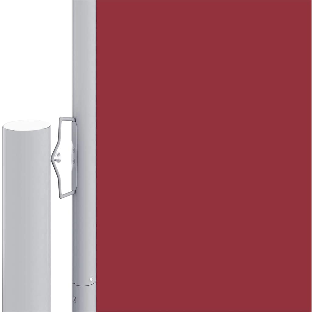 Tenda Laterale Retrattile Rossa 117x1200 cm - homemem39