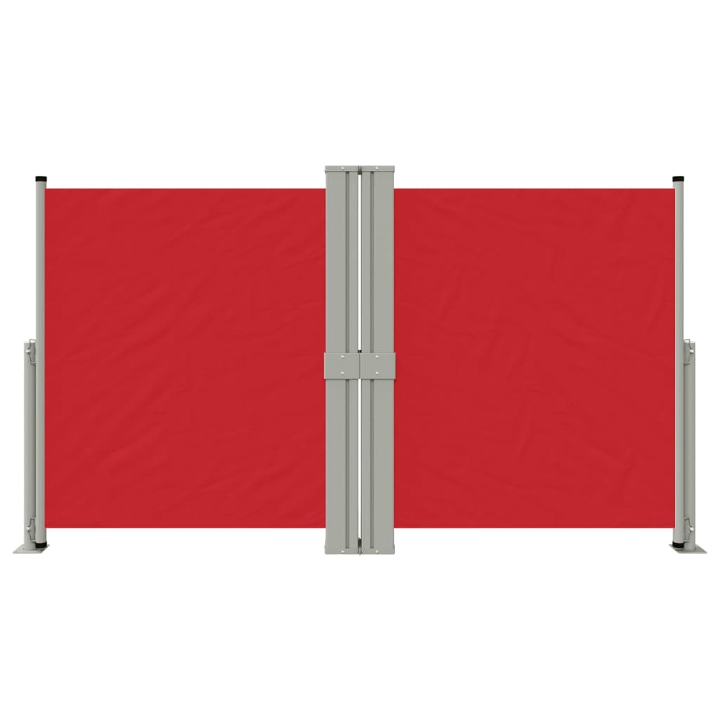 Tenda Laterale Retrattile Rossa 140x1200 cm - homemem39