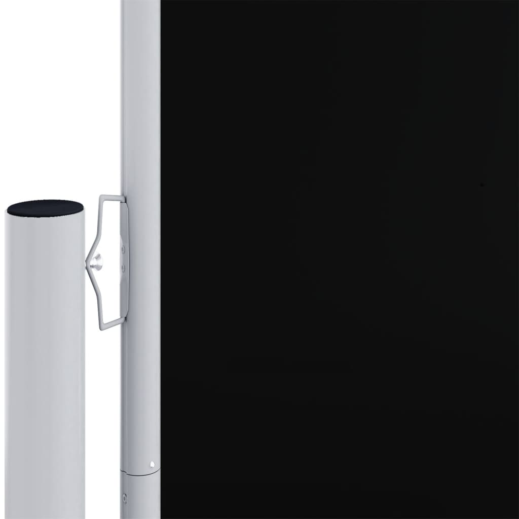 Tenda da Sole Laterale Retrattile Nera 200x1200 cm - homemem39