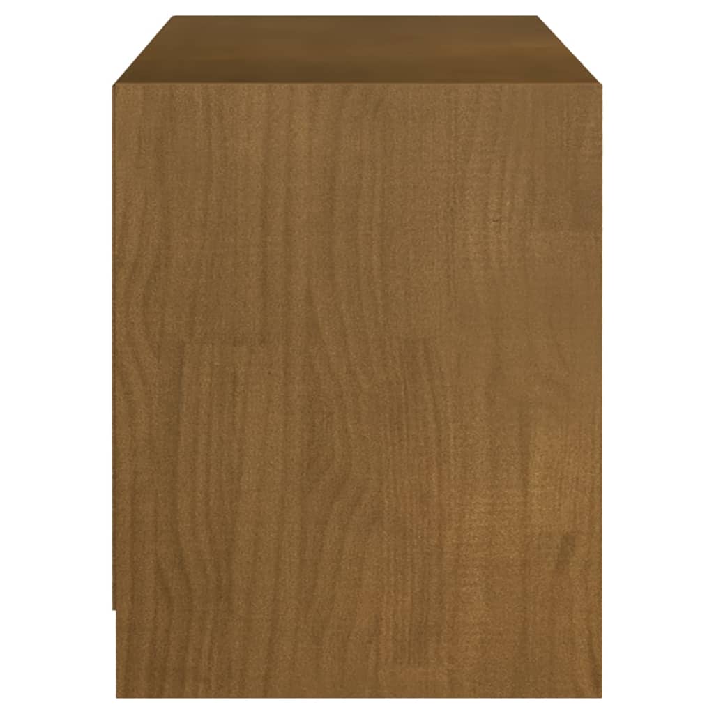Mobile Porta TV Marrone Ambra 104x33x41 cm in Legno di Pino - homemem39