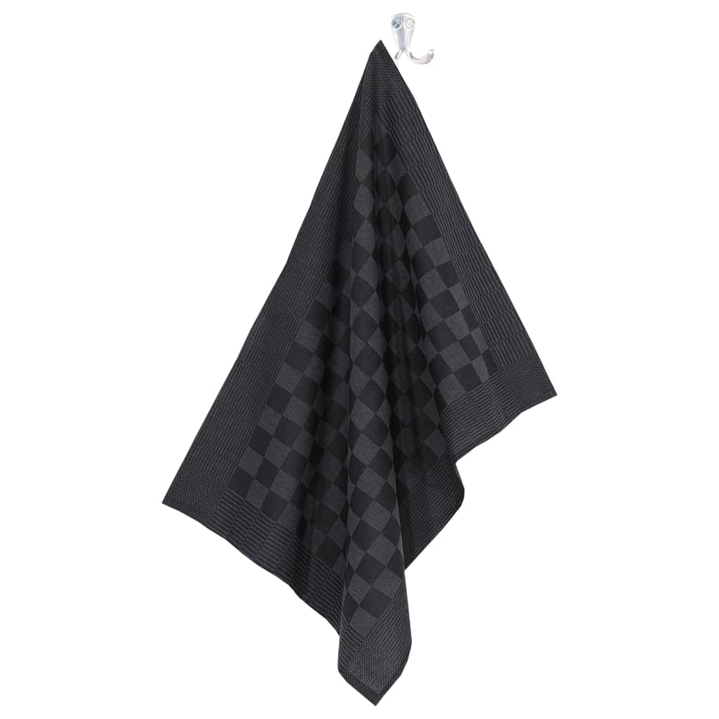 Set Strofinacci 10 pz in Cotone Nero e Grigio - homemem39