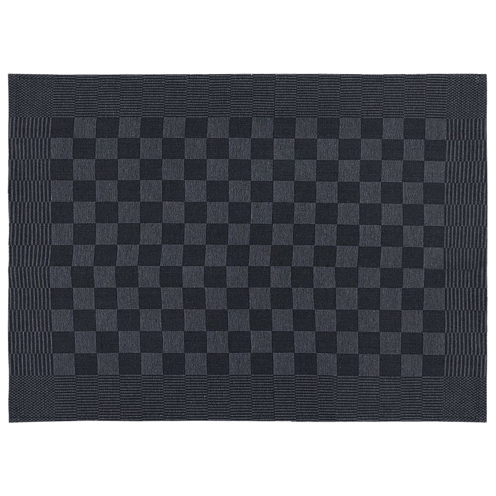 Set Strofinacci 10 pz in Cotone Nero e Grigio - homemem39