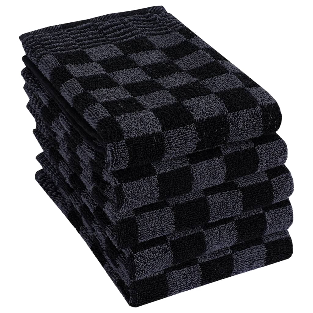 Set Strofinacci 20 pz in Cotone Nero e Grigio - homemem39