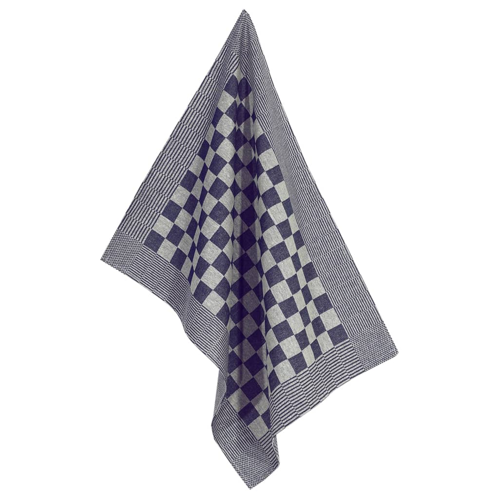 Set Strofinacci 10 pz in Cotone Blu e Bianco - homemem39