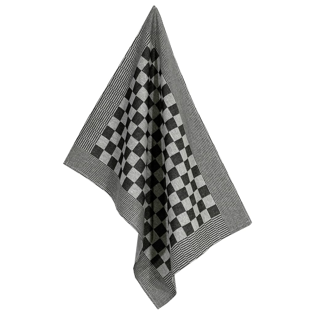 Set Strofinacci 10 pz in Cotone Nero e Bianco - homemem39