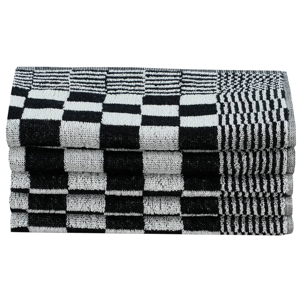 Set Strofinacci 20 pz in Cotone Nero e Bianco - homemem39