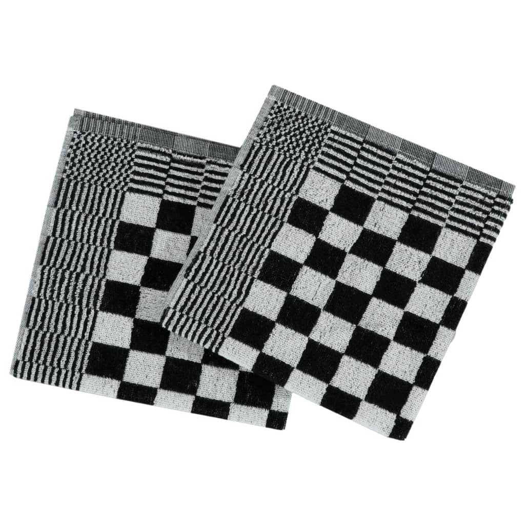 Set Strofinacci 20 pz in Cotone Nero e Bianco - homemem39