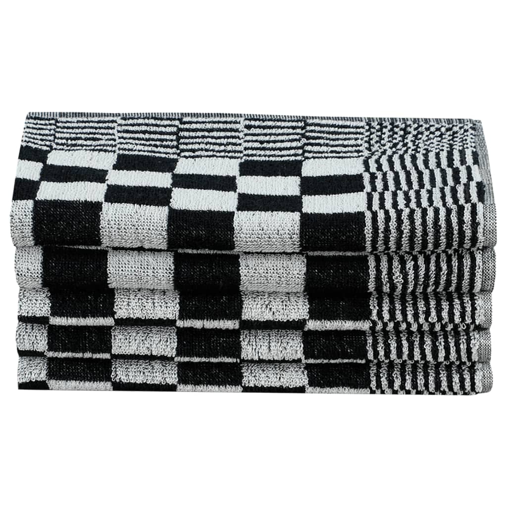 Set Strofinacci 50 pz in Cotone Nero e Bianco - homemem39