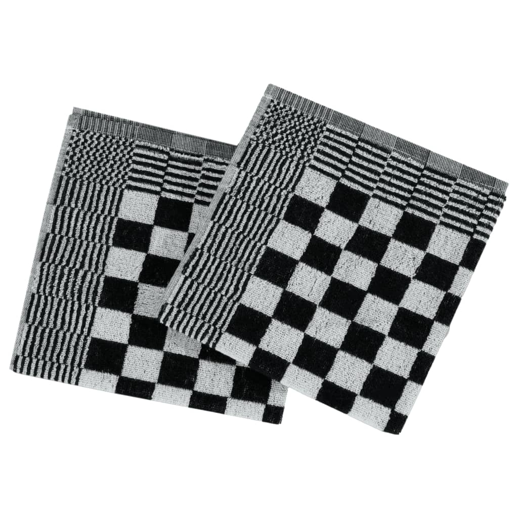 Set Strofinacci 50 pz in Cotone Nero e Bianco - homemem39