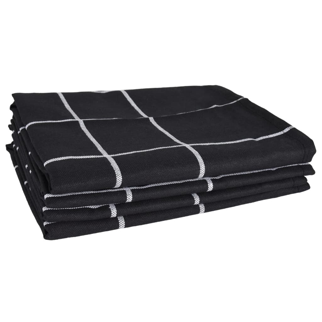 Set Strofinacci 12 pz in Cotone Nero - homemem39